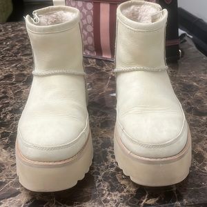 Taupe platform UGG boots. Size 8 Womens.